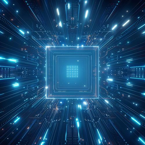 ai数字艺术数字技术网络空间科技背景抽象线条粒子ai数字艺术插画